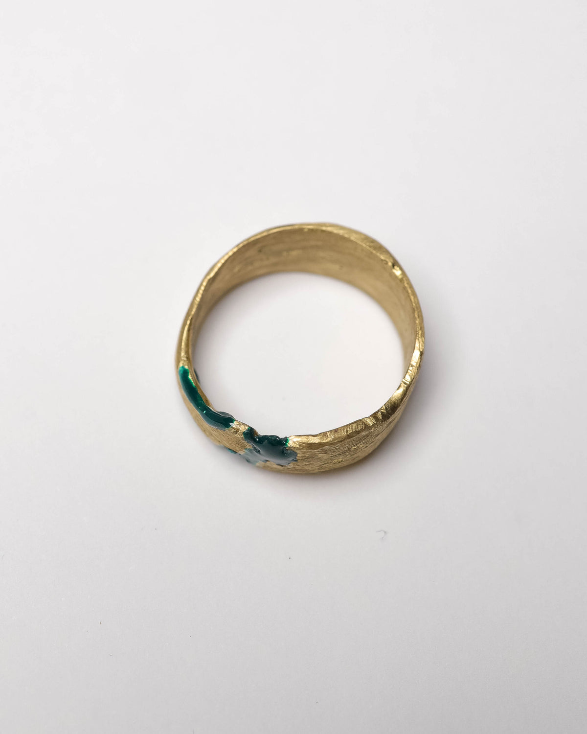 Anello Etruria verde smeraldo