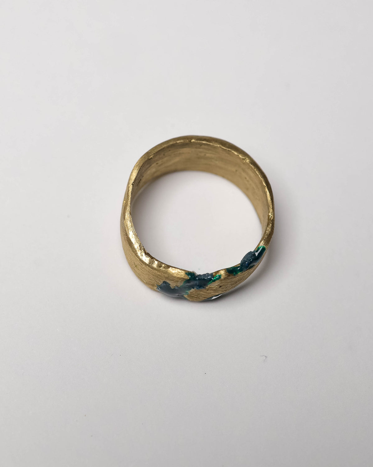 Anello Etruria verde smeraldo