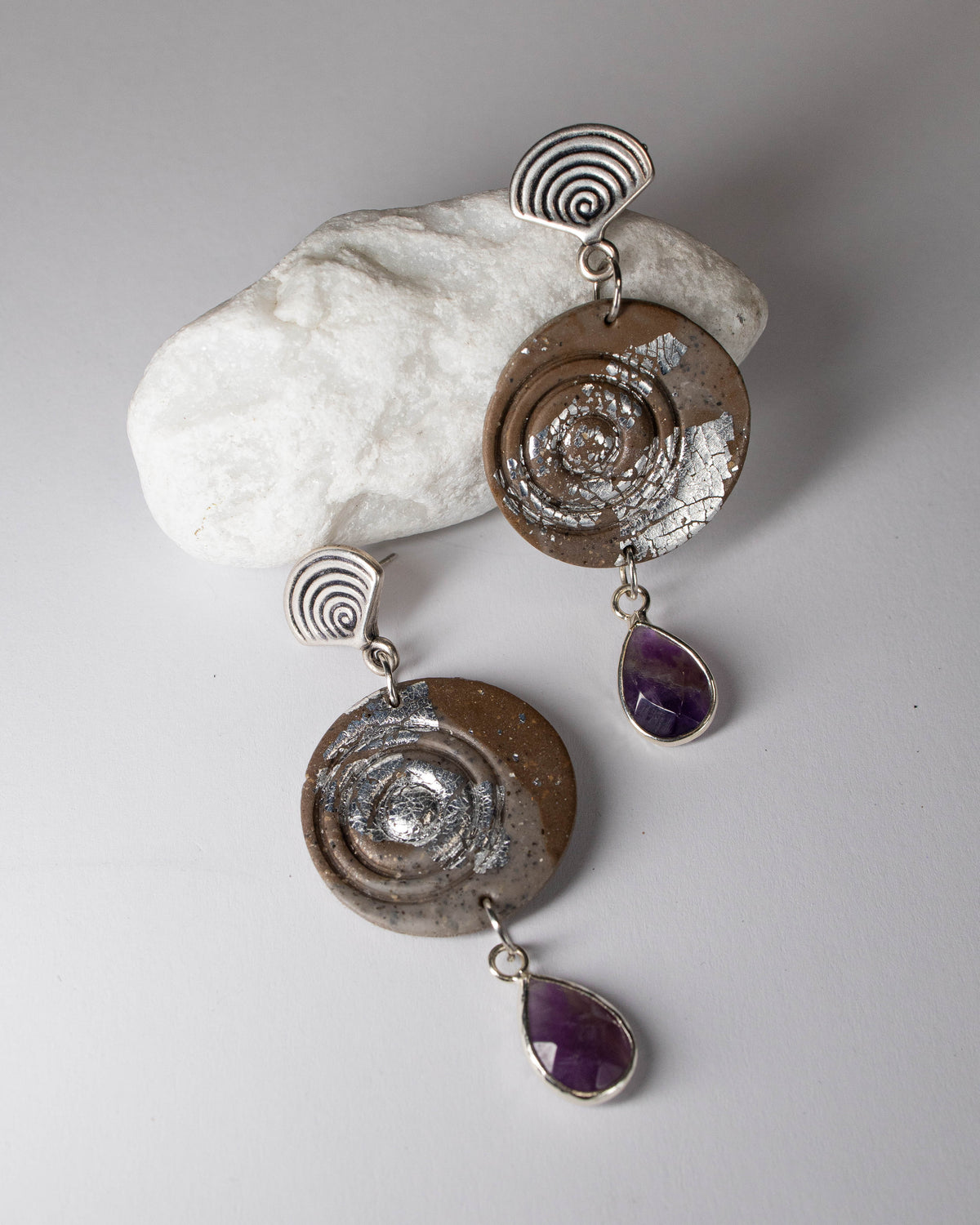 Velia silver earrings