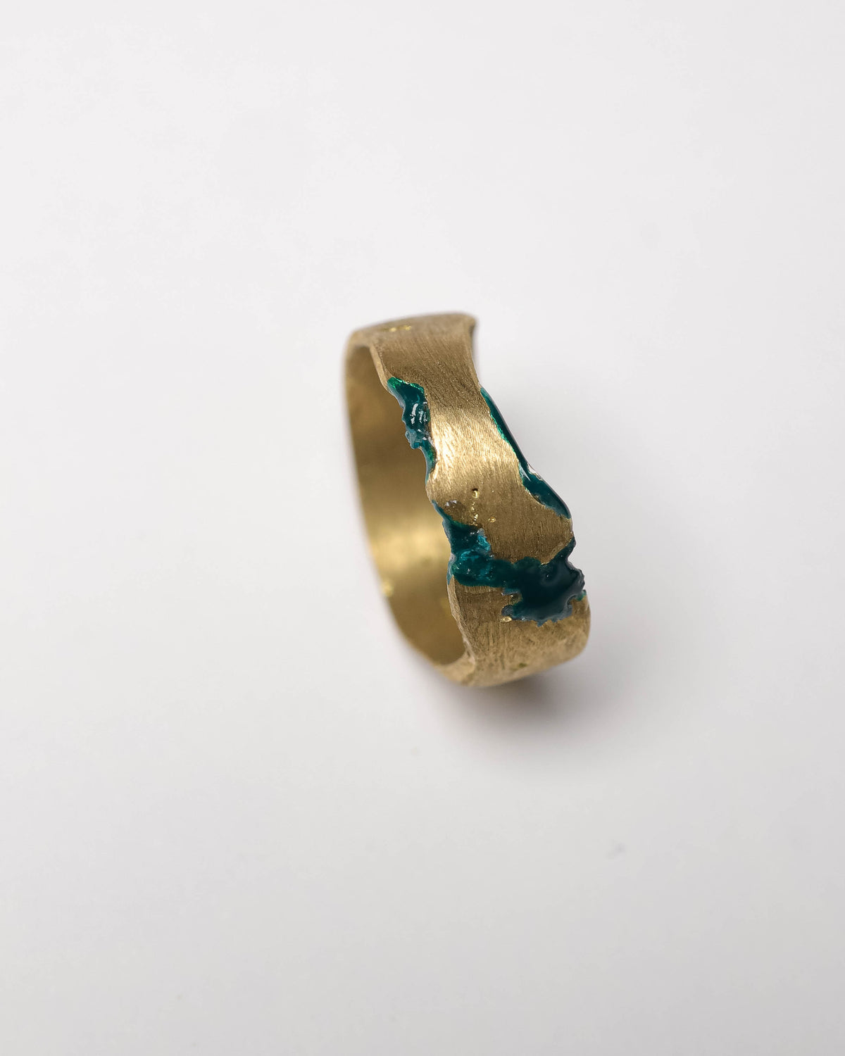 Anello Etruria verde smeraldo