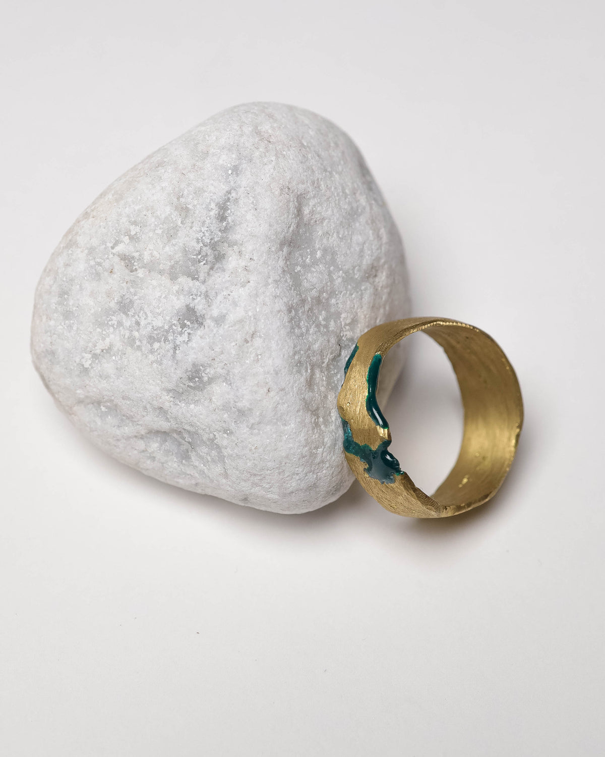 Anello Etruria verde smeraldo